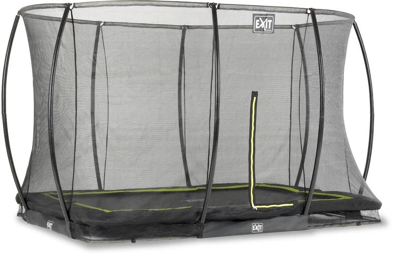 EXIT TOYS Exit Silhouette InGround Trampoline Met Net - 305 X 214 Cm - Zwart 2 EXIT TOYS Exit Silhouette InGround Trampoline Met Net - 305 X 214 Cm - Zwart - Afbeelding 2