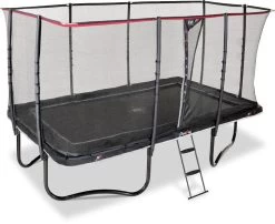 EXIT TOYS Exit PeakPro Trampoline Met Net En Ladder - 427 X 244 Cm - Zwart -Kortingswinkel voor outdoorartikelen exit peakpro trampoline met net en ladder 427 x 244 cm zwart 15