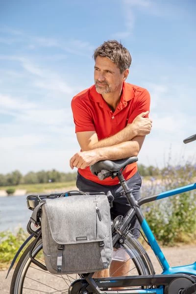 New Looxs Nova Enkele Fietstas - 16 Liter - Grijs 5 New Looxs Nova Enkele Fietstas - 16 Liter - Grijs - Afbeelding 5