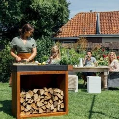 OFYR Butcher Block Storage 90 Corten - Ceramic Dark Grey -Kortingswinkel voor outdoorartikelen ofyr butcher block storage 90 corten ceramic dark grey 4