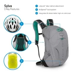 Osprey Sylva Daypack - 20 Liter - Blauw 25 Osprey Sylva Daypack - 20 Liter - Blauw -Kortingswinkel voor outdoorartikelen osprey sylva features