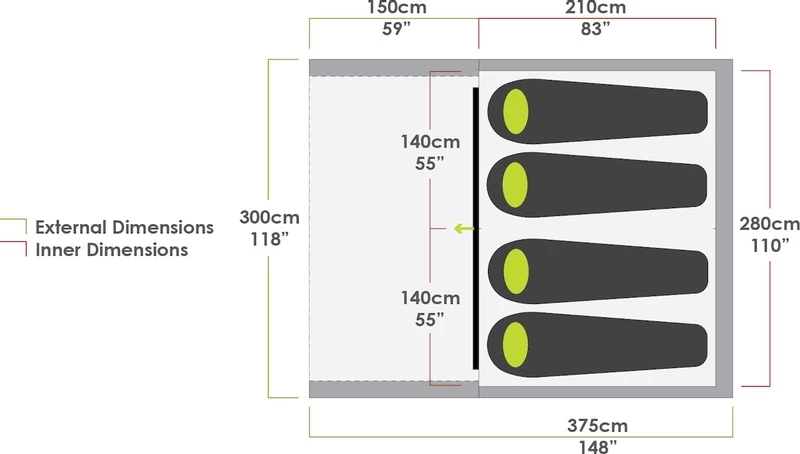 Zempire Evo TS Opblaasbare Tent - 4 Persoons 20 Zempire Evo TS Opblaasbare Tent - 4 Persoons - Afbeelding 20